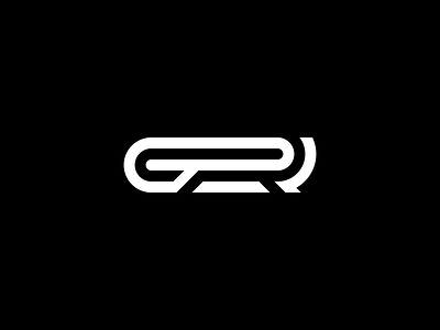 GR Typography branding design graphic design logo monogram typography vector