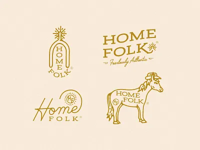 Home Folk Branding botique brand identity branding cowboy cowboy hat cowgirl cowgirl hat fashion horse lariat logo rope script spur western western wear