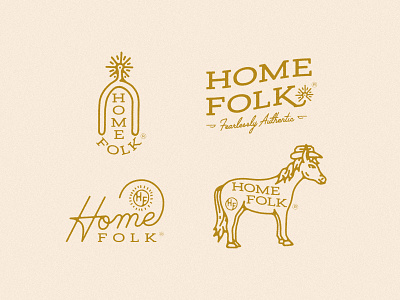 Home Folk Branding botique brand identity branding cowboy cowboy hat cowgirl cowgirl hat fashion horse lariat logo rope script spur western western wear