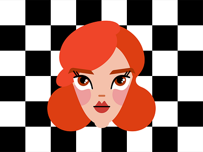 The Queen's Gambit art character digital digital art digital character digital portrait fanart illustration portrait vector
