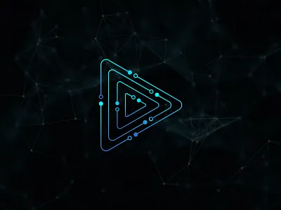 Triangle play button logo bitcoin logo bot logo branding crypto currency logo crypto logo design finance finance logo illustration logo logo design modern play security logo tech logo technology logo triangle typography