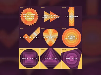 Playlist Art art illustration music playlist set vector
