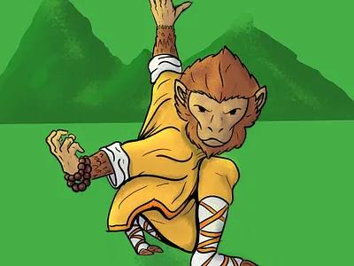 Sun Wukong design illustration