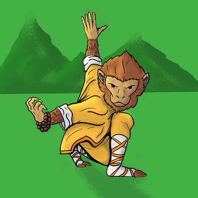 Sun Wukong design illustration