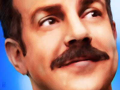 Ted Lasso apple illustration illustrator jason sudekis painter photoshop portrait