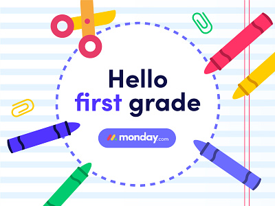 Back to school back to school branding design monday design monday.com stickers vector