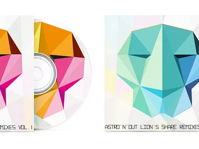 Lions share remixes 2CD set illustration vector