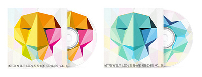 Lions share remixes 2CD set illustration vector