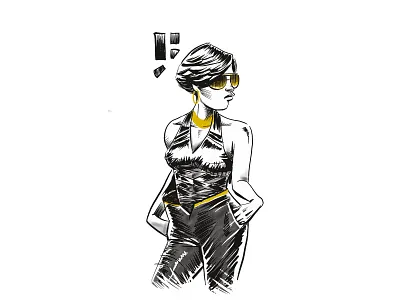 5 character design illustration ink brush procreate twinbull