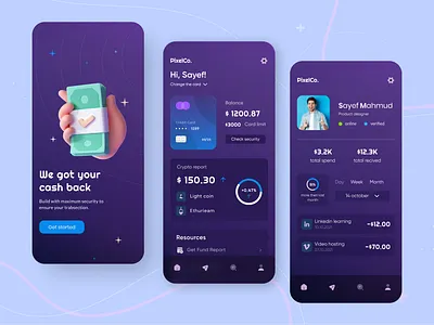Finance app UI components design kit finance finance app finance product fintech app fintech product interface elements online bank pixel navy product product design system ui design ui kit user interface uxdesign uxui visual design