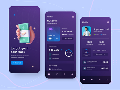Finance app UI components design kit finance finance app finance product fintech app fintech product interface elements online bank pixel navy product product design system ui design ui kit user interface uxdesign uxui visual design