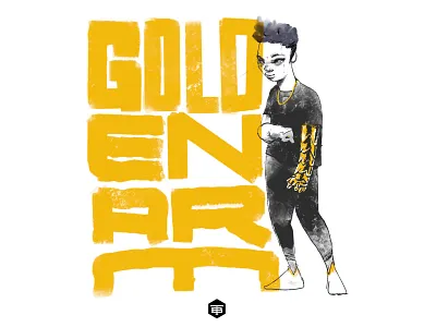GOLDEN ARM character design illustration ink brush procreate twinbull