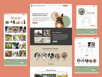 UX - Pet adoption flow - desktop version application flow form mobile design pet adoption responsive ui ux web design