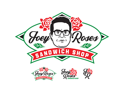 Joey Roses Sandwich Shoppe branding comedy concept deli design graphic design hoagie identity illustration joederosa joeyroses logo restaurant sandwich shop vector