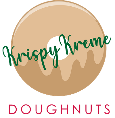 Krispy Kreme Doughnuts Logo Rebrand brand identity branding design doughnuts graphic design illustration logo rebrand