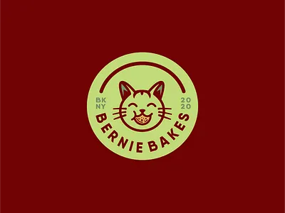 Bernie Bakes 2020 art bakery branding brooklyn cat cats colorscheme cookie design graphic design illustration logo typography