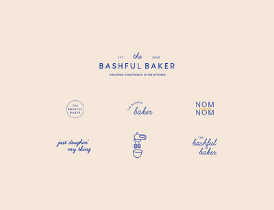 Bashful Baker Dynamic Logo System branding design design dynamic logo graphic design logo system logodesign