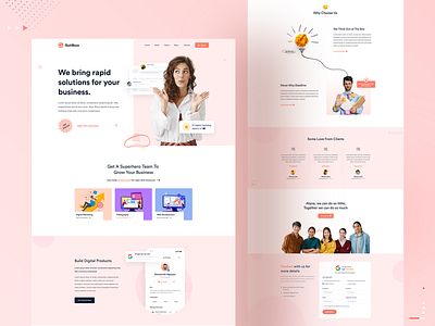 Digital Agency Landing Page digital agency digital agency landing page landing page marketing marketing agency seo ui ui desing ux