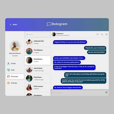 013 #DailyUI 013 app chat dailyui design ui