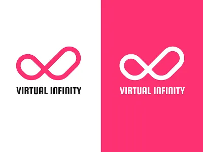 Virtual Infinity Logo branding design illustration logo ui vector
