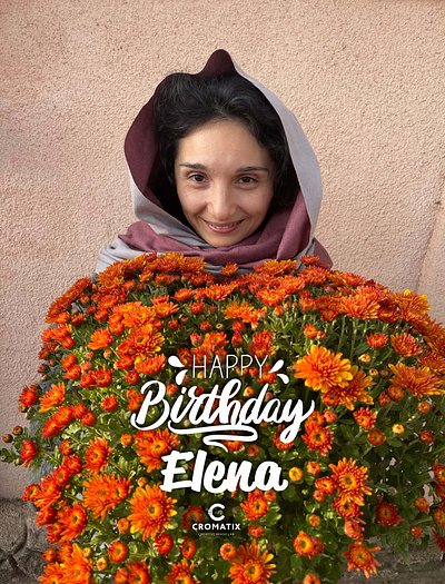 Happy birthday to Elena Mamica of the Cromatix brand! branding chisinau creative cromatix cromatix creative image lab cromatixlab design illustration logo moldova