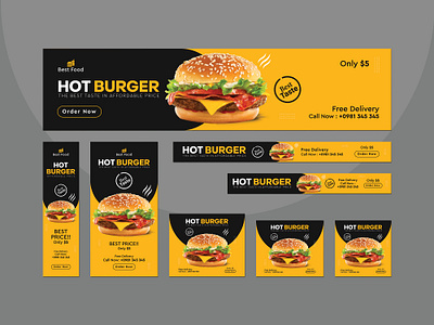 Food Banner ads set design banner banner ads banner ads design banner ads set design facebook banner ads facebook banner design food banner ads set instagram ads instagram ads design social media imagery