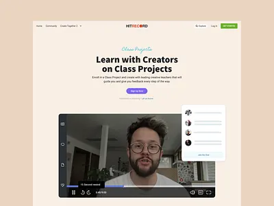 HR-CP desktop edtech education interface ui web website