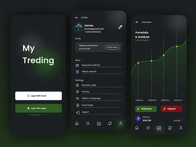 Crypto Currency Mobile App awesome crptocurrency crypto currency design interface mobile ui uidesign ux