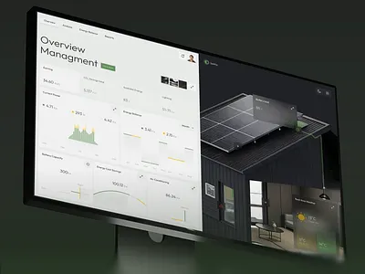 Solithic - Energy Overview Dashboard ai app app design b2b crm dashboard design energy interface mobile power product renewable saas service solar ui ux web