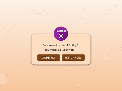 Daily UI 016: Pop-up / Overlay canceldesign canceldialogue cancelpopup dailyui 016 dailyui016 dailyuichallenge dailyuidesign dailyuiinspiration dialogue dialogueboxuidesign dialogueui popup popupdesign popupdialogue popupui popupuidesign