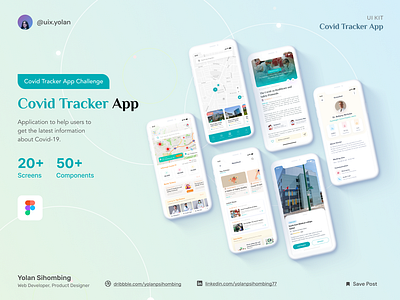 Covid Tracker App: Redesign Challenge app covid app covid tracker design guidelines design system figma health app mobile app ui design ui kit village app