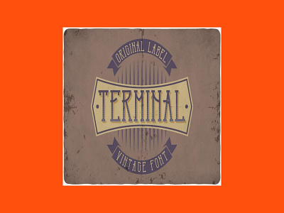 Terminal Retro Typeface retro typeface