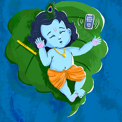 KRISHNA JAYANTHI adobe branding design doodlekite illustration illustrator logo ui vector warmcolors