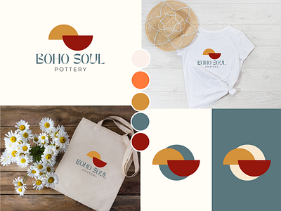 Boho Soul boho branding case study design graphic design logo mockup