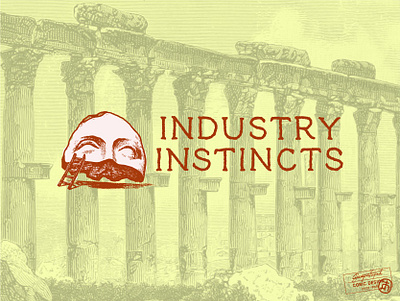 Industry Instincts brand design broken client content graphic design identity system logo magazine project promotion publication red shadow small business statue texture tour visual identity workshop yellow