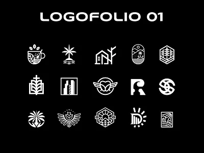 Logofolio Vol 01 brand branding business design folio graphic design icon identity illustration logo logo design logos ui ux vector