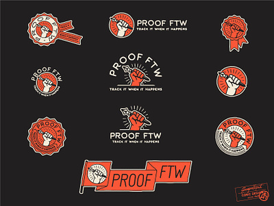 Proof FTW avatar banner branding fist freedom graphic design hand drawn human rights justice logo design pen social media society template ui ux visual identity work workers workplace