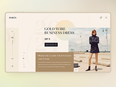 Fashion Women's Wear Website Design animation concept website graphic design headphone website home page layout design logo minimal design motion graphics ui web design 用户界面