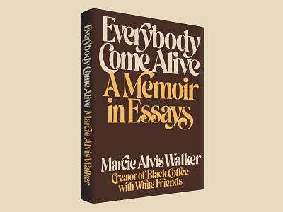 Everybody Come Alive book cover custom lettering vector