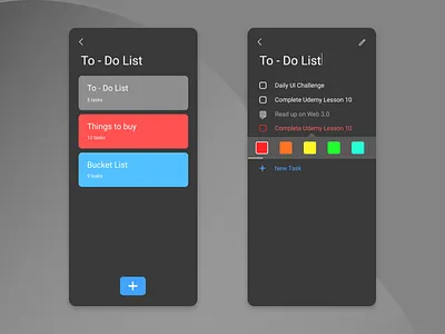 To do List - Daily UI 042 daily ui daily ui 042 dailyui dailyui006 to do list ui ux web design