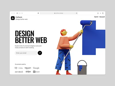 3DDD illustrations 🌿 3d application craftwork create design illustration landing ui volumetric web website