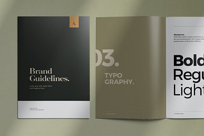 Brand Guidelines Template brand brand guidelines branding brochure business creative design editorial indesign layout magazine