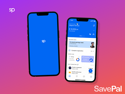 SavePal - Dollar Savings for Africans app branding design figma fintech iphone logo mobile mockup savings solaszn tech ui