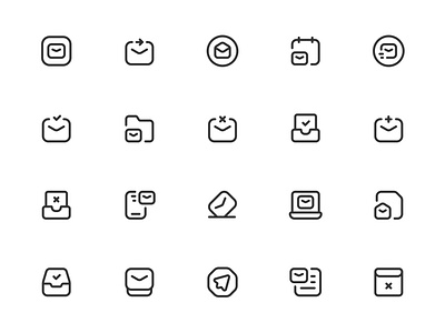 Myicons✨ — Emails vector line icons pack design system figma figma icons flat icons icon design icon pack icons icons design icons library icons pack interface icons line icons sketch icons ui ui design ui designer ui icons ui kit web design web designer