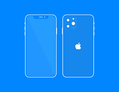 iPhone 11 pro mockup ( Blue ) android app branding clean design clean ui design illustration iosapplication logo ui ux vector