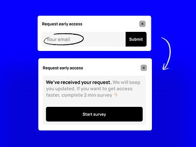 Product Popup Form creative design email form hover inspiration product