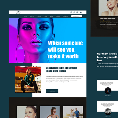 Skin Care Website UI Design branding design skin care business homepage idea skin care website skin website design idea ui webhood