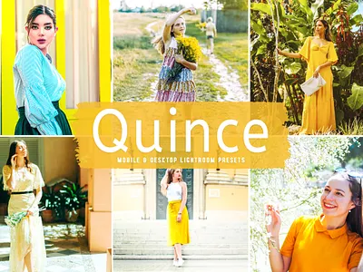 Quince Mobile & Desktop Lightroom Presets modern presets