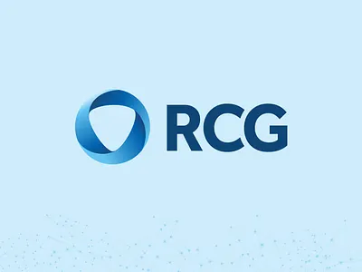 RCG Global Services blue branding circle design logo rcg triangle vector wordmark