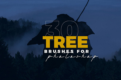 Realistic Tree Photoshop Brushes art artwork brush clipart design digital forest graphic design illustration photoshop tree